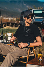 Summer T-shirt for men cotton casual short-sleeved