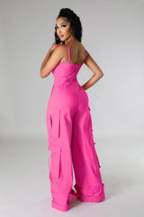 I'll Tell You Later Pocket Jumpsuit
