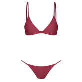 2024 Sexy Bikini Solid Swimsuit Women Swimwear Push Up Set Brazilian Bathing Suit