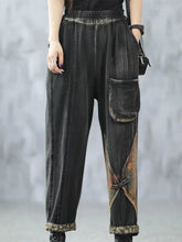 Chinese Designer Autumn Fashion Vintage Pants Women Loose Casual