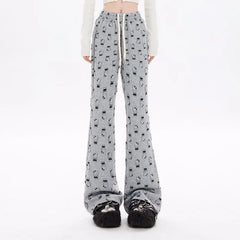 Y2K Cartoon Print Sweatpants Women Cute Kawaii loose Casual