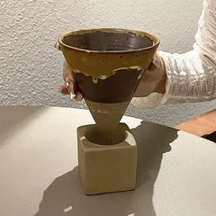 Retro Minimalist Handmade Ceramic Coffee Cup Ins Style Mug