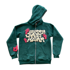 Y2K Letter Print Hooded Coat Men Long Sleeve Sweatshirt