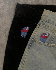 Jeans Y2K Harajuku Hip Hop Cartoon Embroidery Baggy Jeans