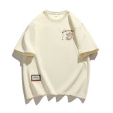 2024 Sleeve Tshirt Casual Print Shirt Male Big Size Tops Tees