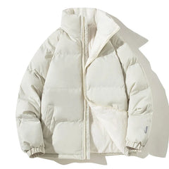 2023 New Winter Jacket Men Thicken Stand Collar Parka