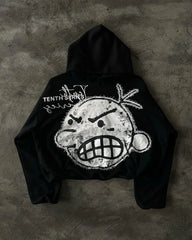 Y2K Streetwear Men's Hoodie Hip Hop Graphic Punk Rock