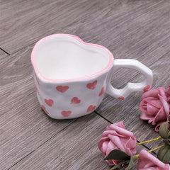 Coffee Cup Heart Mug Creative Heart Cup Ceramic Milk Cup Coffee Cups