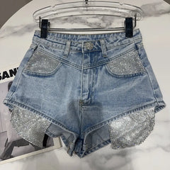 Never Put Me In Your Pocket Denim Shorts