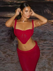 Sandrine Crochet Skirt Set