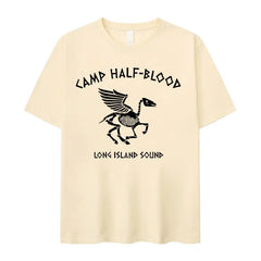 Camp Half Blood Long Island Sound T Shirt Vintage Skull Percy Jackson