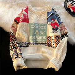 Women's Thick Sweater Christmas England Style