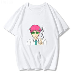 Saiki K Anime Printed Short Sleeve T-Shirt