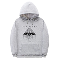 Bad Omens Print Hoodie Funny Moth Graphic Fashion Hip Hop Streetwear
