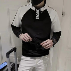 Letter Sweatshirts Autumn Winter Loose Korean Tops Casual Sweatshirts