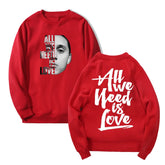 Canserbero All We Need Is Love Merch 2024 Tour Crewneck Men Sweatshirt Hip Hop