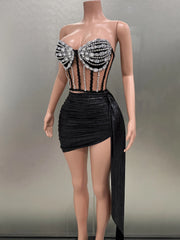 A Star Strapless Skirt Set