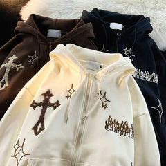 Hoodies Women Street Hoodie Casual Loose Sweatshirt
