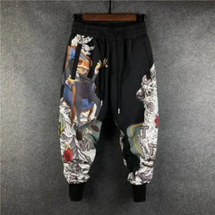 Streetwear Harajuku Joggers Men's Patchwork Harem Pants