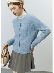 Sweater Cardigan Female Autumn Winter Soft Waxy Gentle Wind Vintage Flower Yarn