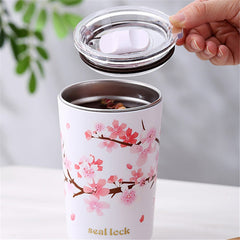 Stainless Steel Thermal Mug with Lid Double Wall Coffee Leak-Proof