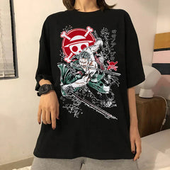 Cartoon Japanese Anime T-shirt Streetwear Kawaii Graphic