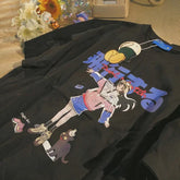 Y2k Harajuku Japanese Anime Cartoon Print T-shirt High Street Casual