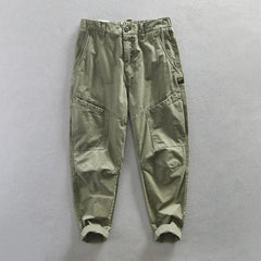 Stylish Men's Oversize Cargo Pants Simple Solid Color Design