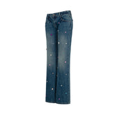 Y2K Fairycore Vintage Blue Jeans for Women