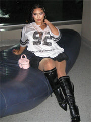 Teammate Lace Jersey Top