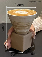 Retro Minimalist Handmade Ceramic Coffee Cup Ins Style Mug