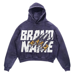 Skull Claw Gothic Hoodie Women's Streetwear