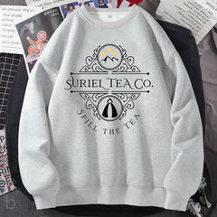 Suriel Tea Co Acotar Crewneck Sweatshirt Woman Pullover Harajuku Streetwear