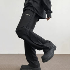 Casual High Street 2024 Lace Up Men Pants