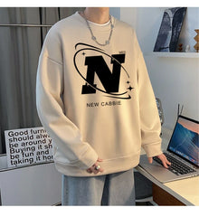 Autumn Streetwear Crewneck Sweatshirt Korean Fashion New Loose Casual Harajuku