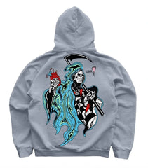 Y2K Hip Hop Skull Men Hoodie Harajuku Gothic Style