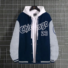 Stay Warm in Style High Street Youth Men's Baseball Coat for Spring/Autumn