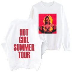 Hot Girl Summer Tour Round Neck Long Sleeve Sweatshirt