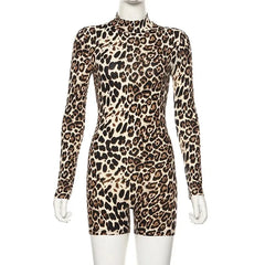 Wild At Night Long Sleeve Romper