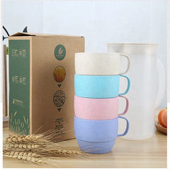 Reusable Eco Friendly Plastic Biodegradable Wheat Straw Cup Drinking Cup