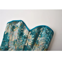 Spring Dream Blue Corset Top