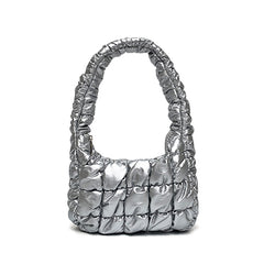 Mini Quilted Bubble Tote Handbag
