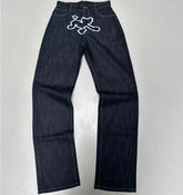 Jeans Harajuku Hip Hop Vintage Streetwear Printed Pattern