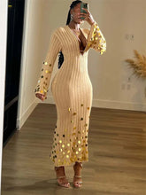 Amara Sequin Knit Maxi Dress