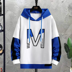 Men's 2024 Spring Autumn Outdoor Loose Hooded Sweatshirts Hip Hop Streetwear