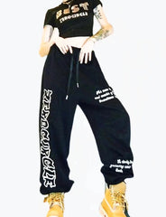 Street Dance Hip Hop Sports Pants for Women High Waist Casual All-match Y2k Trousers