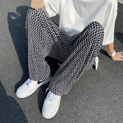 Casual Summer Ice Silk Pants Men