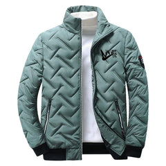 2023 Stylish Men's Zip-Up Warm Cotton Shirt