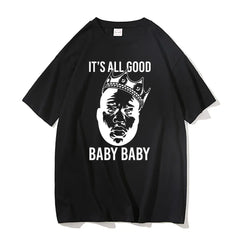 Biggie Smalls Oversized Hip Hop Men T-shirt Streetwear Trend