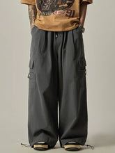Safari Style Japanese Men Baggy Cargo Pants